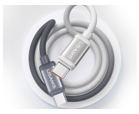USAMS Kabel U 60W USB-C/USB-C 1,2m czarno biały - 1569122 - zdjęcie 4